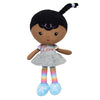 Baby Starters Plush Snuggle Buddy Black Baby Doll, Willow, Darker Complexion, 11 Inch