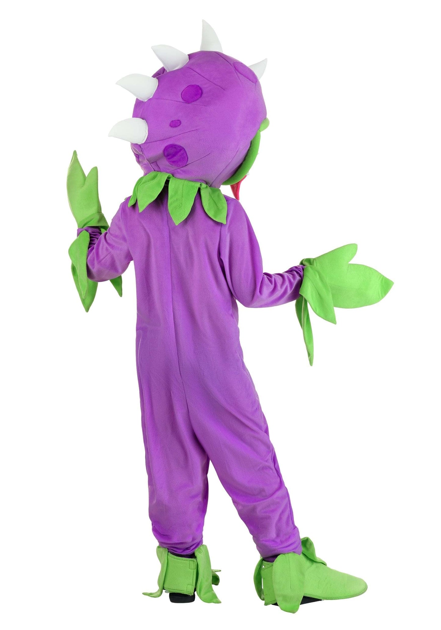 Fun Costumes Plants Vs Zombies Chomper, Purple Jumpsuit,Kids, Venus Flytrap Plant Halloween Outfit X-Large