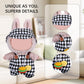 17cm Doll Clothes Set  enhanced Jeans & Knitted Sweater Outfit for 17cm 15cm Dolls  Cute Dress Up Fashion  No Doll Included (Black/White  17cm/15cm)