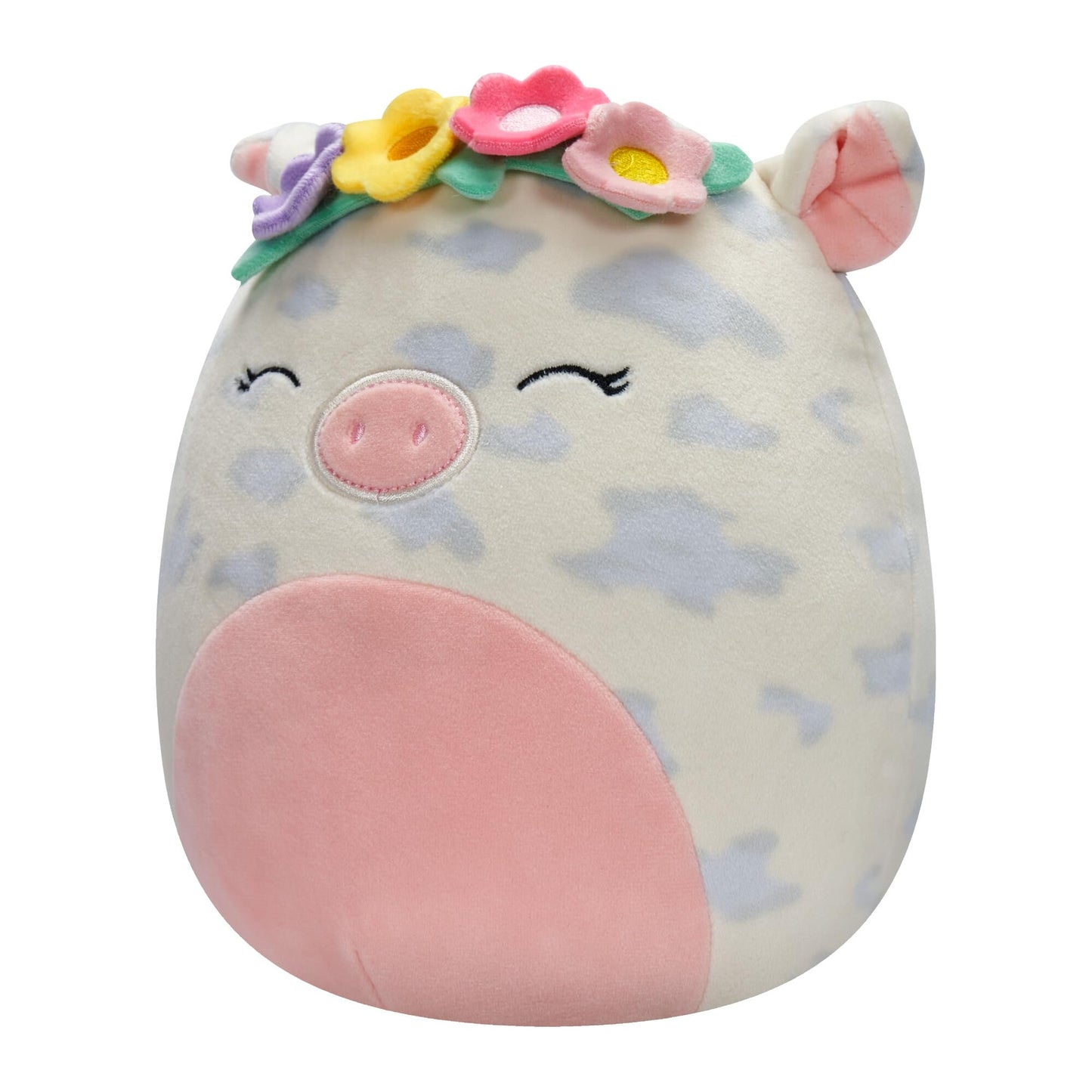 Squishmallows Original 20 cm Rosie Spotted Pig Plush Toy, Ultra Soft Polyester, Pink, Model SQCR02378