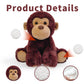 Hideekoog Monkey Stuffed Animal Toy  Soft Huggable Monkey Plush Toys for Kids  Cute Animal Gift for Boys Girls and Toy for 1-3 Toddlers -8.5 Inch