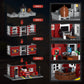 HSANHE City Fire Rescue Building Set, 1823 PCS, Small, Red, Compatible with Lego