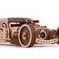 Wood Trick Hot Rod Wooden Model Car Kit To Build - Rides Up To 32 Feet - Detailed - 3D Wooden Puzzles For Adults And Kids To Build - Engineering Diy Mechanical Wood Model Kits For Adults
