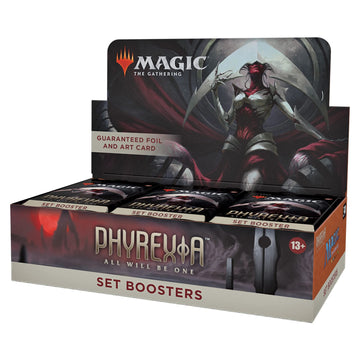 Magic: The Gathering Phyrexia: All Will Be One Set Booster Box - 30 Packs (360 Cards) - Model D11300000 - Paper Material