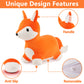 Iplay, Ilearn Bouncy Pals Fox Hopping Horse, Plush Inflatable Animal Hopper, Indoor N Outdoor Ride On Jumping Bounce Toys, Birthday Gift For 18 Months 2 3 4 5 Year Old Kids Toddlers Boys Girls