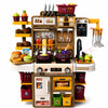 Kids Kitchen Play Set 55 PCS, Pretend Cooking Set with Light & Sound, Sink, Oven & Kitchen Accessories for Boys & Girls 3+ Years