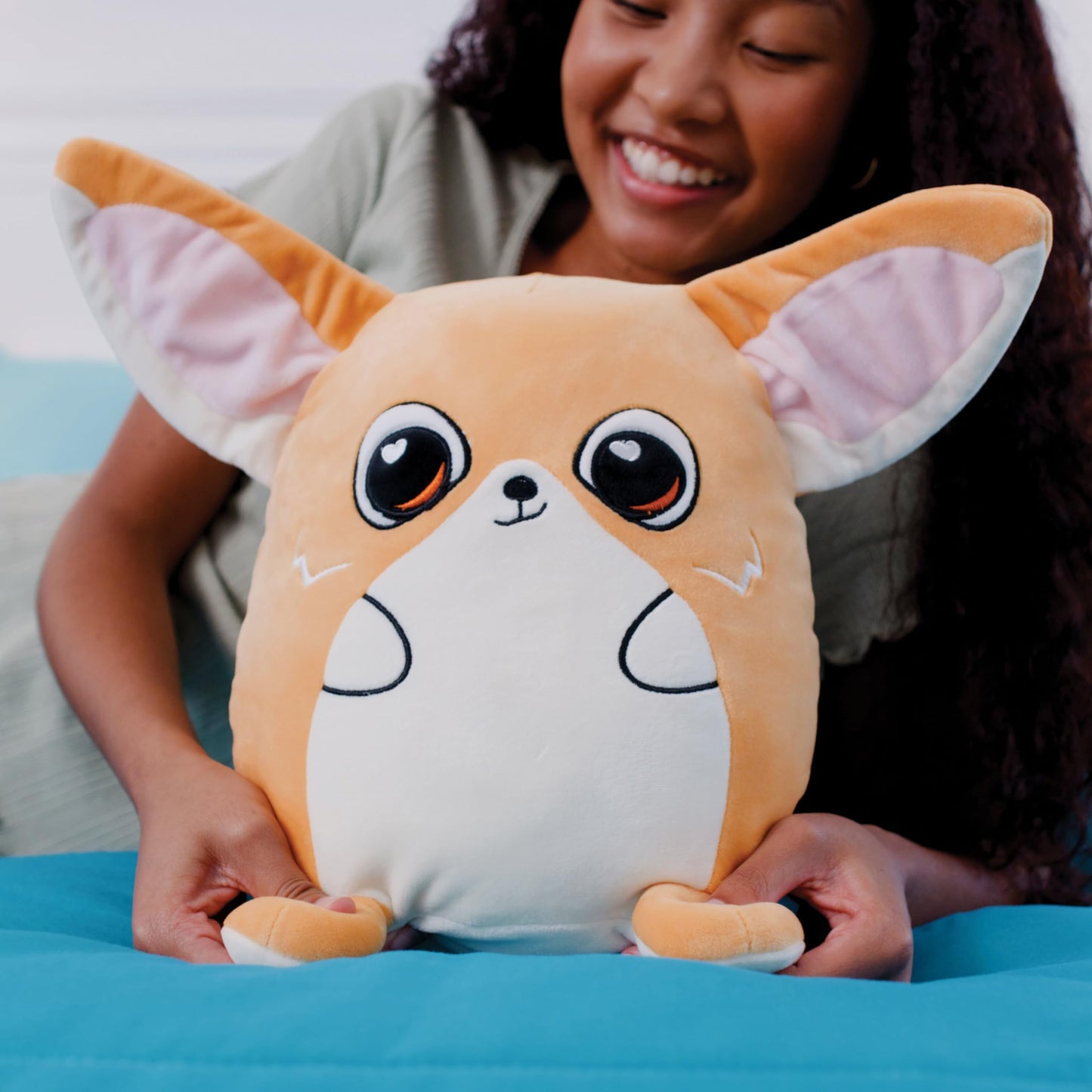 Just Play Flipeez Large Plush Jinx Fox Toy, Multicolor, Soft Polyester, Ages 3+