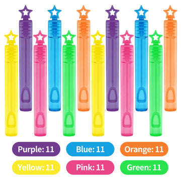 Springflower 66 Pieces Mini Bubble Wands,Bubble Party Favors Assortment Toys For Kids,Themed Birthday, Halloween, Goodie Bags, Carnival Prizes, Wedding,Outdoor Gifts For Girls & Boys
