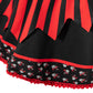 Okbebe Toddler Baby Girl Pirate Costume Halloween Sea Buccaneer Dress And Pirate Eye Mask With Hat (Red,3T)