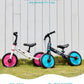 Ubravoo Trike To Bike Riding Tricycles For Boys Girls 2-5, Fit 'N Joy Kids Balance Bike With Pedals & Training Wheels Options, 4-In-1 Starter Toddler Training Bicycle (Blue-Black)
