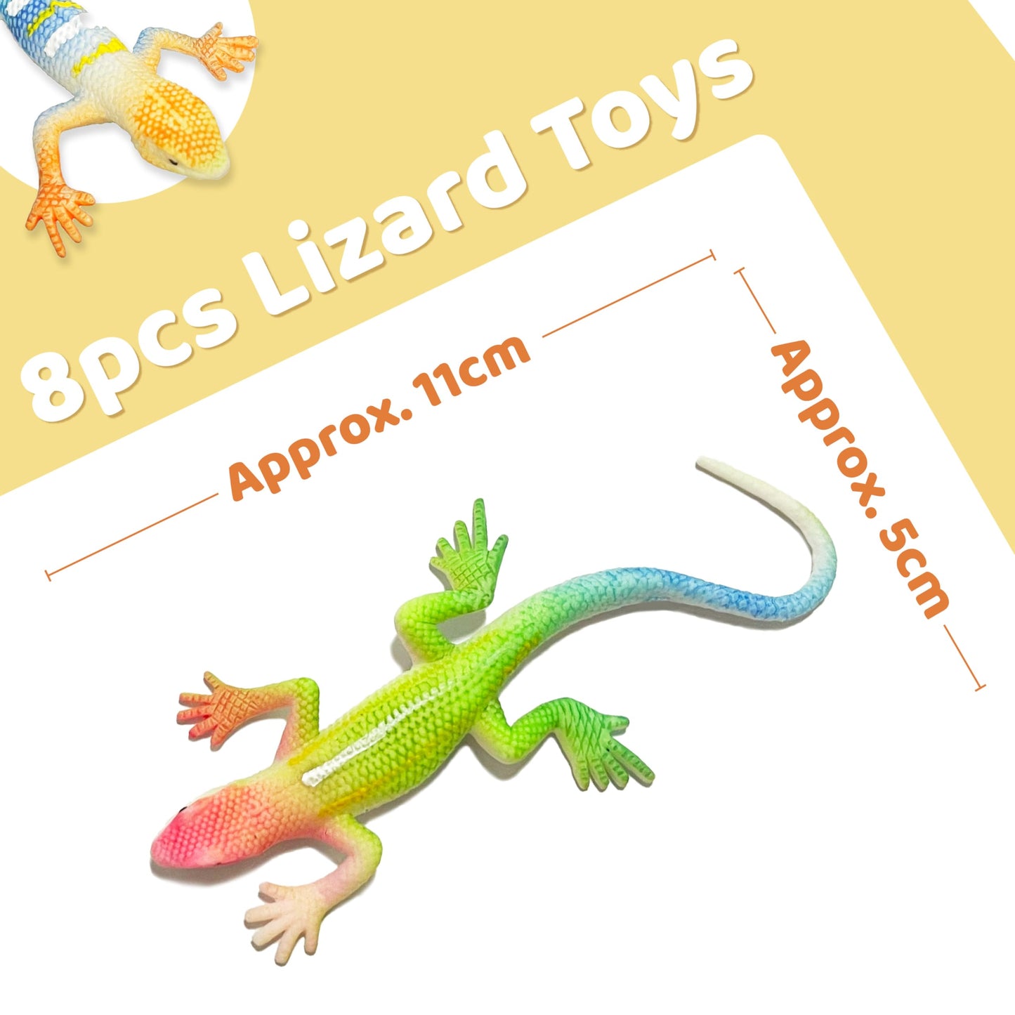 Lizard Series -16Pcs Temperature Color Changing Bath Toys,Water Table Toy For Easter Egg Fillers,Goodie Bags Fillers,Themed Part