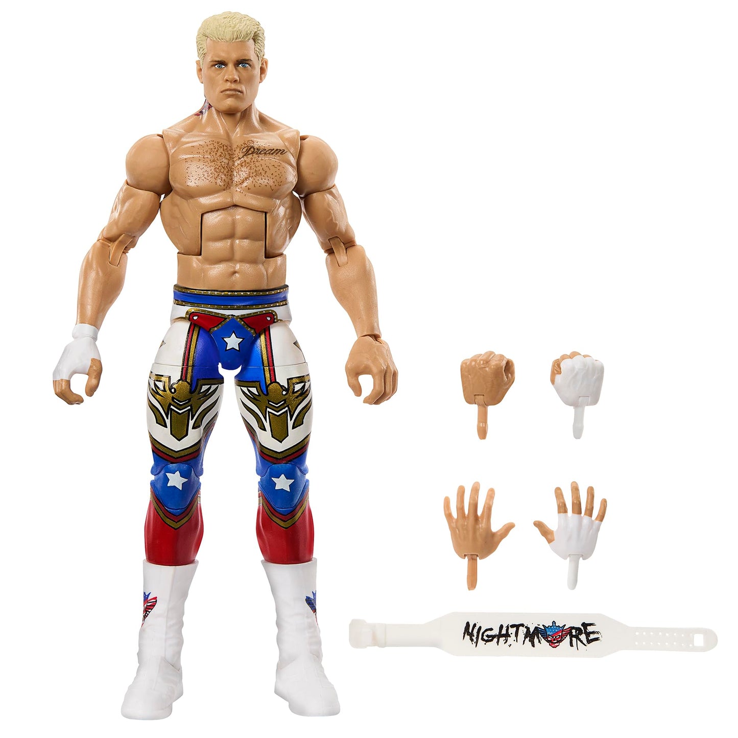 WWE Cody Rhodes Elite 8" Action Figure - Multi-color Plastic Toy, Model 194735304165