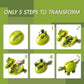 Nicerinc 4Pcs Dinosaur Robot, 2 In 1 Dinosaur Robot Toys,Toys Birthday Gifts For Girls Boys