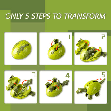Nicerinc 4Pcs Dinosaur Robot, 2 In 1 Dinosaur Robot Toys,Toys Birthday Gifts For Girls Boys