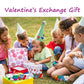 Proundlion Valentines Day Gifts For Kids,40 Pcs Mini Pop Keychains Fidget Toys With 40 Pcs Valentines Gift Cards ,Party Favors,