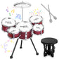 Upgraded Kids Drum Set, 5 Piece Toy Drum Set For Toddlers1-3 3-5 Band Rock Jazz Drum Musical Instrument Toys For Boys Girls Chri