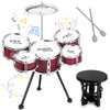 Upgraded Kids Drum Set, 5 Piece Toy Drum Set For Toddlers1-3 3-5 Band Rock Jazz Drum Musical Instrument Toys For Boys Girls Chri