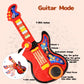 Kid Guitar, 4 In 1 Toddlers Guitar And Piano Guitar For Kids 3-5 With Strap Guitar For Toddlers 2-4 With Lullaby Projector Drum Toy Guitar For Kids Toy Toddler Guitar For 3 4 5 Year Old Boy Girl Gift