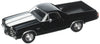 Chevrolet 1/25 El Camino SS Model Car Toy - Black & Light Blue, Metal, Medium, Model 71883A