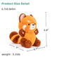 Adorlynetty Red Panda Stuffed Animal Panda Plushie Red Panda Plush Toy Gift For Kids Girlfriend Birthday 9' Panda Plush