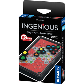 Ingenious: Single-Player Travel Edition, Kosmos, Fast-Paced, Addictive, and Easy-to-Learn, Convenient Self Contained Carrying Ca
