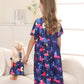 Bow Dream Girl Dress Cute And Matching American Girl Doll Clothes Accessories For Girls Dresses Set Size 140 Pink