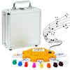 Yinlo Mexican Train Domino Set with Sound Effect  Dominoes Set for Travel  91 Tiles Double 12 Colored Dominoes Travel Game Set with Aluminum Case(mature-themed Edition