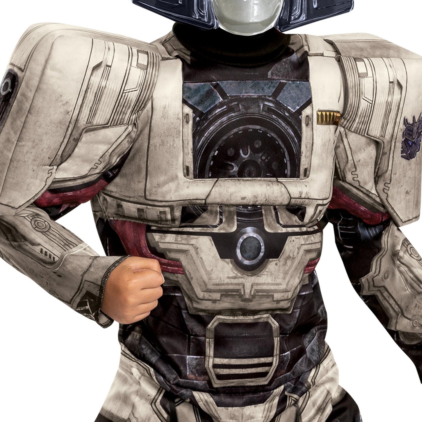 Megatron Mask Disguise Megatron Costume Muscle Jumpsuit Mask M (7-8) Transformers ...