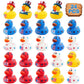 4th of July Rubber Ducks for Jeeps Ducking 24PCS Bulk Fourth of July Party Favors for Kids Bath Toys Pool Floater Patriotic Blue White Red Ducks Independence Day Gifts Boys Girls Baby Showers Favors