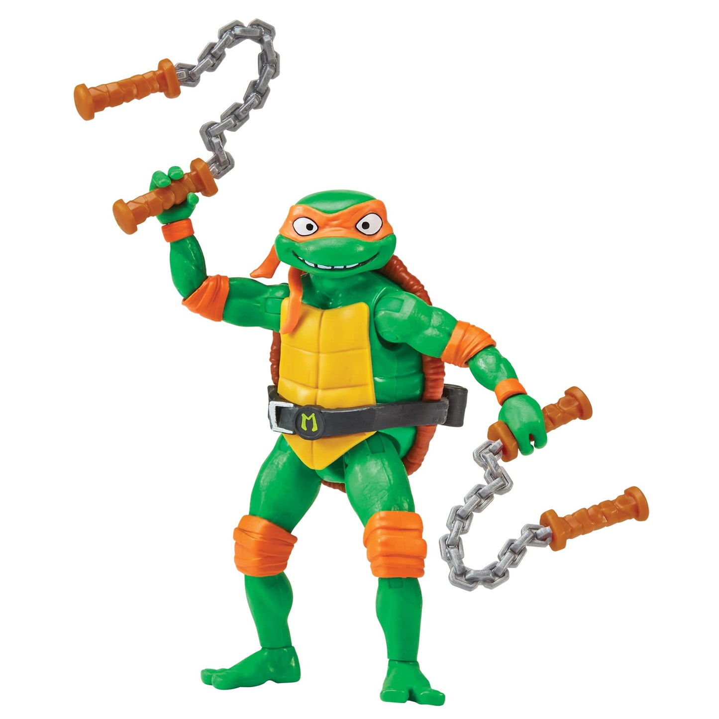 Teenage Mutant Ninja Turtles Michelangelo Action Figure, 4.25" Multi-Color, Plastic, Model 83283 by Playmates Toys