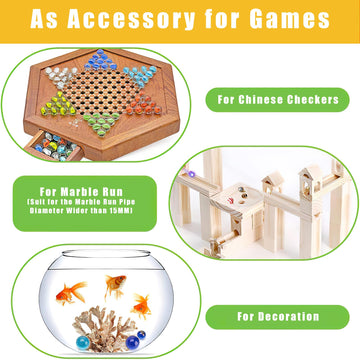 Shindel 85Pcs Glass Marbles For Kids, Assorted Size For Marbles Games, Great Gift For Kids