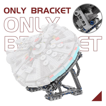 Millennium Falcon Vertical Display Bracket For Lego 75257 Starship Model, Sturdy Stand Building Kit, Best Gift And Movie Collectible For Adults(236 Pcs)