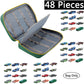 KISLANE Toy Car Storage Case - Holds 48 Cars, Green Polyester, Model KL20010