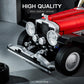 Mould King Vintage Car Building Set, 1380 Pieces, Plastic Model for Adults & Kids, 13"x4.6"x3.9" Collectible Retro Antique Vehicle