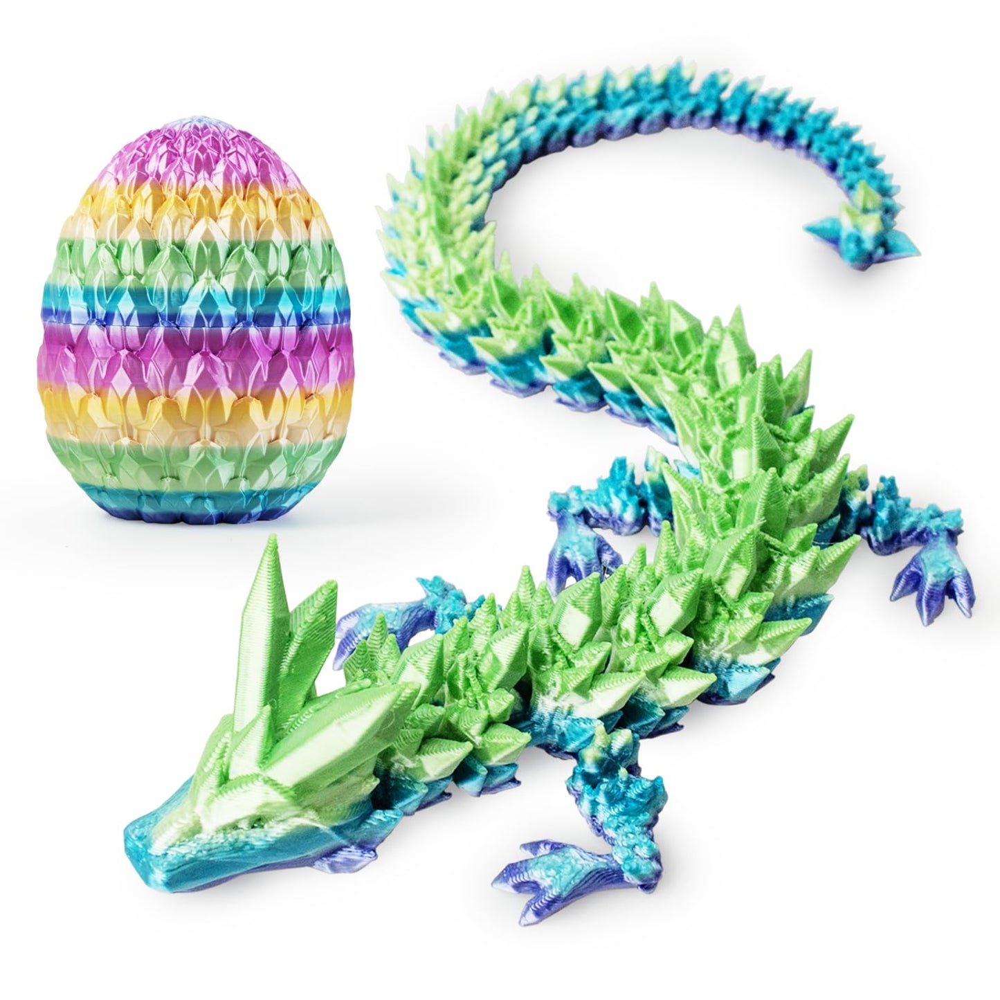 3D Printed Dragon Egg,Fidget Toy For Birthday, Executive Desk Toys For Adults And Kids (Multicolour)