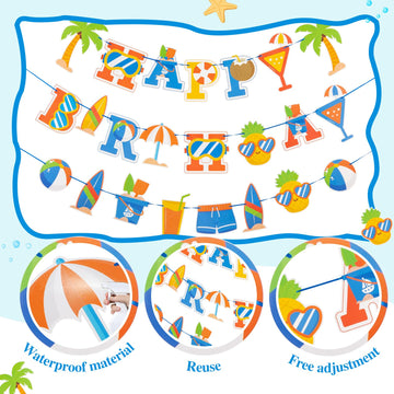 Sunbeauty Tea Happy Birthday Banner Floral Garland Birthday Banner For Alice In Wonderland Tea Party Decorations Photo Booth Bac