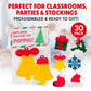 30 Pack Bulk for Students, Christmas Pop It Fidget Toys, for Kids Classroom, Prizes, Stocking Stuffers, Office Gifts, and popit