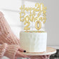 20th Birthday Decorations for Women Gold Set with 20th Birthday Tiara and Sash, 20th Birthday Cake Topper and Number 20 Candles,