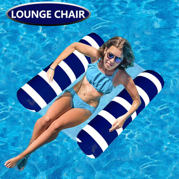 3 Pack Inflatable Pool Floats Adult Size Water Hammock,Floats For Swimming Pool,4-In-1 Multi-Purpose Pool Floating Toys,Pool Raf