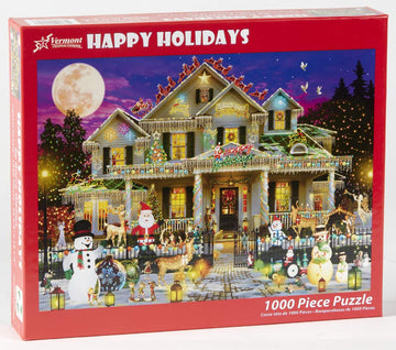 Vermont Christmas Company Happy Holidays Jigsaw Puzzle 1000 Piece