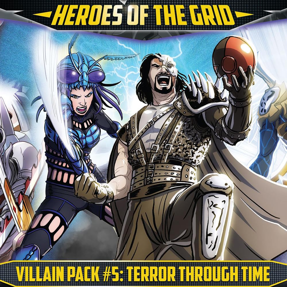 Renegade Games Studios Power Rangers Heroes Of The Grid: Villain Pack #5 Terror Through Time Expansion - Rpg Boardgame,Renegade