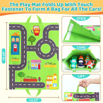 Funmission Baby Boy Toys, Baby Toy Cars 7 Pack, Toys For Boys Aged 18 Months +, Toddler Toys Age 2-3, 7 Toy Cars With Storage Ba