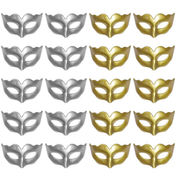 Yookat 20 Pieces Mini Masquerade Mask Small Mardi Gras Masks Small Venetian Mask Masquerade Masks Vintage Antique Masks