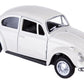 Berry President 1967 Classic Beetle Bug Vintage 1/32 Scale Diecast Metal Pull Back Car Model Toy for Gift/Kids (Beige)