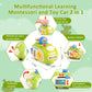 Vomii Montessori Toddler Toys, Sensory Press And Go Toy Car For Toddlers, Travel Activities Busy Cube Toys For Learning Fine Mot