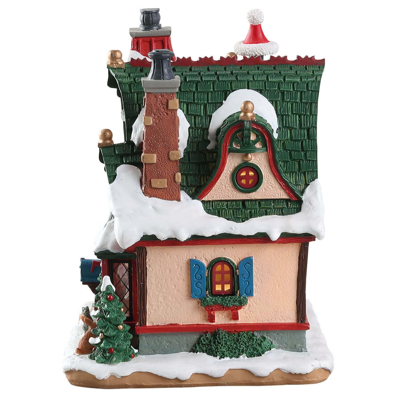 Lemax The Claus Cottage - Battery Operated 4.5V, Multicolor Polyresin Decoration, Model #75292