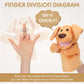 Zomiboo Hand Puppets Soft Animal Hand Plush Toy With Movable Mouth Imaginative Pretend Play Stocking Storytelling Interactive Toy (Dog)