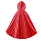 Century Star Girl Fur Princess Cape With Hood Girls Cloak For Little Girls Christmas Red 4-5 Years