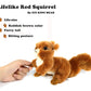 Ice King Bear Plush Toy - Realistic Red Squirrel - 6 Inches - Brown