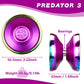 Hksod Professional Bi-Metal Yoyo Unresponsive Yoyo for mature-themeds Advanced Players Predator 3 trick yoyo with enhanced YOYO Bearings with Yo-Yo Accessories- Purple